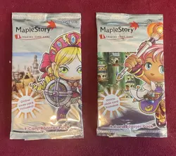 2007 MapleStory Trading Card Game - 9 Cards Booster Packs - Lot of 2 SEALED - Image 1