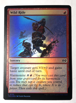 Wild Ride FOIL 132 Tarkir: Dragonstorm MTG Magic the Gathering NM - Image 1