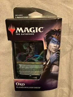 Magic The Gathering Throne of Eldraine Oko, The Trickster Planeswalker Deck - Image 1