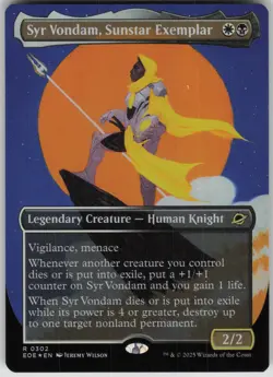 MTG TCG Syr Vondam, Sunstar Exemplar (Borderless) R Edge of Eternities 302 - Image 1