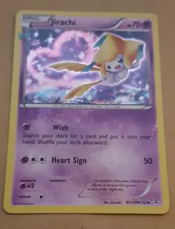 POKEMON PROMO CARD - RADIANT COLLECTION - JIRACHI RC13/RC32 (HOLO) NM - Image 1