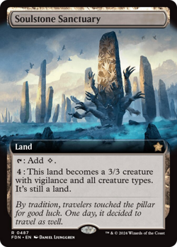 Soulstone Sanctuary (Extended Art) [Foundations] Magic MTG - Image 1