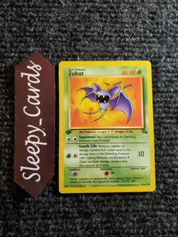 Pokemon TCG Zubat 1st Edition 57/62 Fossil NM - Image 1