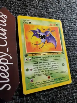 Pokemon TCG Zubat 1st Edition 57/62 Fossil NM - Image 3