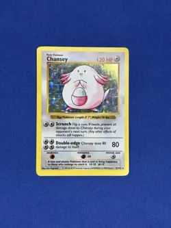 CHANSEY SHADOWLESS HOLO - 3/102 WotC Pokemon TCG 1999 Base set - Image 1