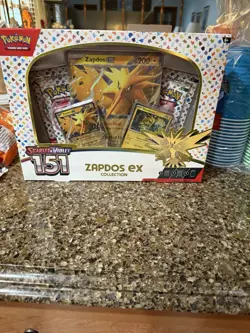 Pokemon TCG Scarlet and Violet 151 Zapdos EX Collection Box Factory Sealed - Image 1