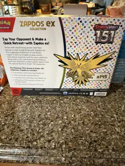 Pokemon TCG Scarlet and Violet 151 Zapdos EX Collection Box Factory Sealed - Image 2