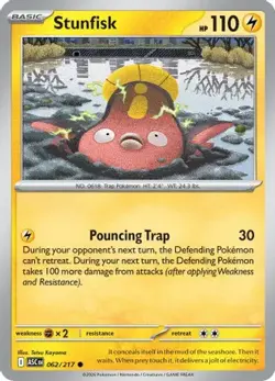 Stunfisk 062/217 Common ME: Ascended Heroes Pokemon Near Mint - Image 1