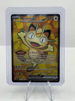 2026 Pokemon POR EN Perfect Order #107 Meowth ex Full Art Holo Rare - Image 1