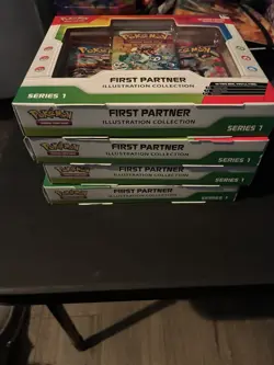 4x Pokemon First Partner Series 1 Illustration Box - Ready to Ship! 🚚✅ - Image 2