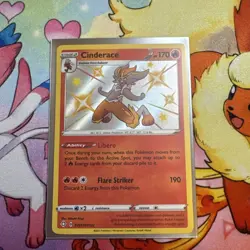 Pokemon Cinderace SV017/SV122 Shining Fates Shiny Vault Baby Shiny Rare - Image 1