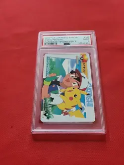 Pokemon: Ash & Pikachu #141 Carddass Vending Series 4 Japan 1998 - PSA 9 - E56 - Image 3