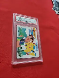 Pokemon: Ash & Pikachu #141 Carddass Vending Series 4 Japan 1998 - PSA 9 - E56 - Image 5