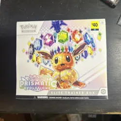 Pokemon Scarlet & Violet Prismatic Evolutions Elite Trainer Box Eevee Promo - Image 1