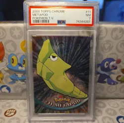 2000 Topps Chrome Pokemon T.V. Metapod #11 Pokemon T.V. PSA 9 - Image 1