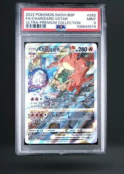 Fa/Charizard Vstar 2022 Pokemon Swsh Black Star Promo #SWSH262 PSA 9 - Image 1