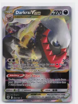 DARKRAI VSTAR 099/189 HOLO VSTAR RARE ASTRAL RADIANCE POKEMON - Image 2