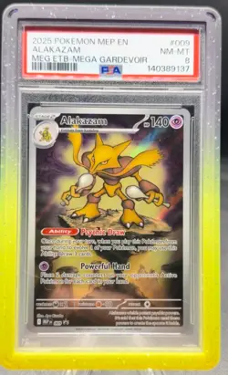 Pokemon Alakazam 009 mep ME Black Star Promo PSA 8 Fast Shipping - Image 1