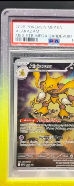 Pokemon Alakazam 009 mep ME Black Star Promo PSA 8 Fast Shipping - Image 4