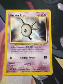 Pokemon TCG Neo Revelation Unown [K] 58/64 - WOTC - Image 1