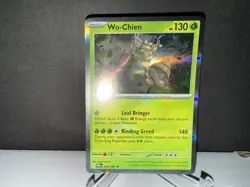 2023 Pokemon TCG Wo-Chien 018 Paradox Rift Holo Rare Card NM+ - Image 1