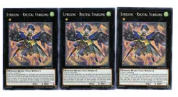 Yugioh- 3X Lyrilusc - Recital Starling - Common - Unlimited - CIBR-EN092 - NM - Image 1