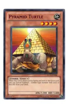 Yugioh- 1X Pyramid Turtle (Red) - Rare - Unlimited - DL11-EN008 - Near Mint - Image 1