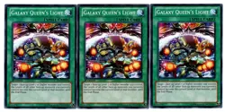 Yugioh- 3X Galaxy Queen's Light - Common - 1st Edition - REDU-EN056 - Near Mint - Image 1