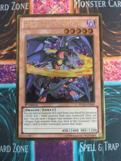 Yu-Gi-Oh! Darkflare Dragon PGLD-EN040 1st Edition Gold Rare NM - Image 1