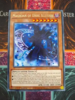 Yu-Gi-Oh! TCG Magician of Dark Illusion LED6-EN006 Rare 1st Edition Near Mint - Image 1