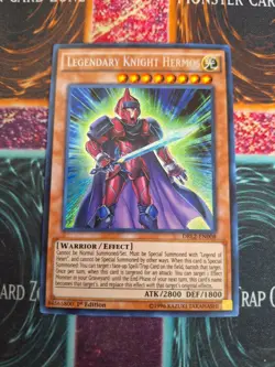 Yu-Gi-Oh! Legendary Knight Hermos DRL2-EN008 Secret Rare 1st Ed Near Mint a1/ - Image 1