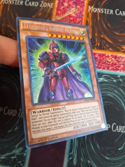 Yu-Gi-Oh! Legendary Knight Hermos DRL2-EN008 Secret Rare 1st Ed Near Mint a1/ - Image 2