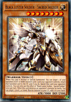 Black Luster Soldier - Sacred Soldier - TOCH-EN035 - NM/VLP - Rare - 1st ed - Image 1