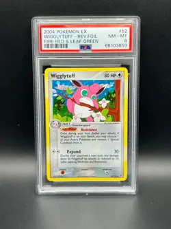Pokemon PSA 8 NM-MT Wigglytuff 52/112 EX FireRed & LeafGreen Rev Holo 2004 #3859 - Image 1