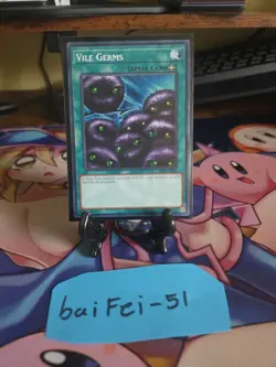 Yu-Gi-Oh TCG Vile Germs LOB-090 Unlimited Regular Common Card NM - Image 1