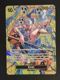 ONE PIECE CCG Adventure On Kami’s Island ENEL SP SR Special Print OP15 EB02-052 - Image 2