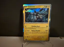 2023 Pokemon TCG Zekrom 066 Paradox Rift Holo Rare Card NM+ - Image 1