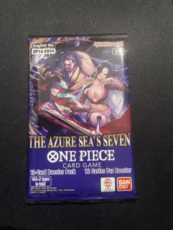 (ULTRA HEAVY) 26.00g One Piece OP14 Azure Sea's Seven Booster Pack NEW SEALED - Image 2