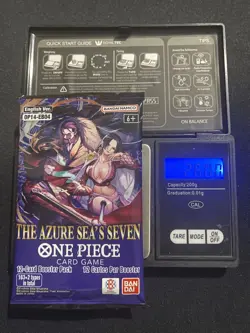 (ULTRA HEAVY) 26.00g One Piece OP14 Azure Sea's Seven Booster Pack NEW SEALED - Image 1