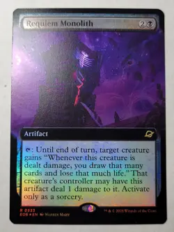 Requiem Monolith -Extended Art- Edge of Eternities Rare Artifact EOE 333 mtg NM - Image 1