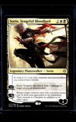 2019 MTG Magic the Gathering WAR War of the Spark #217 Sorin Vengeful Bloodlord - Image 1