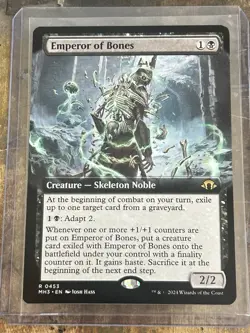Emperor of Bones- Modern Horizons 3 Extended Art Foil MTG-LP - Image 1
