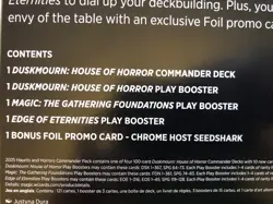 MTG Duskmourn Haunts & Horrors Commander Pack Bundle Endless Punishment - SEALED - Image 2