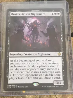 Braids, Arisen Nigbhtmare 084/281 Rare Non Foil Dominaria United MTG LP - Image 5
