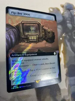 Pip-Boy 3000 - Surge Foil - Extended Art Fallout MTG - Image 2