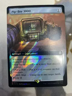 Pip-Boy 3000 - Surge Foil - Extended Art Fallout MTG - Image 4