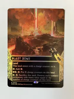2025 MTG Magic the Gathering EOS Stellar Sights Borderless Foil Blast Zone - Image 1