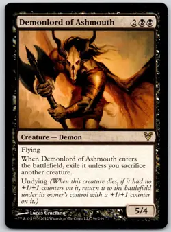 Demonlord of Ashmouth - Avacyn Restored AVR - MTG - LP Magic - 96 R - Image 1
