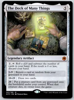 The Deck of Many Things - Adventures in the Forgotten Realms AFR - MTG - LP M - Image 1