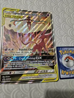 Pokemon TCG Espeon Deoxys GX SM240 Jumbo/Oversized Promo - Image 1
